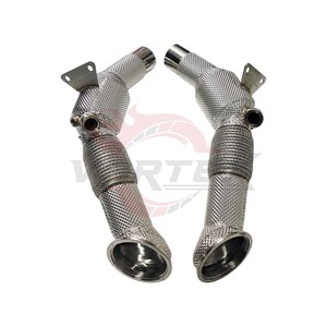 Tuyau d'échappement Vortex Heat Insulation Downpipe compatible avec Ferrari SF90 Stradale, collecteurs d'échappement racing, ensemble de tuyaux haute performance blindés à haut débit - Product Image 5