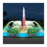 Fuente Musical con Diseño Chino, Programable, para Plazas y Cines, con Efectos de Pantalla de Agua de Colores y Combinación de Chorros