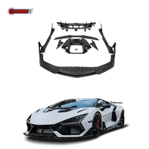 Kit de Carrocería de Fibra de Carbono Seca Estilo DK de Alta Calidad para Lamborghini Revuelto, Difusor Delantero y Trasero, Faldones Laterales, Capó del Motor - Product Image 1