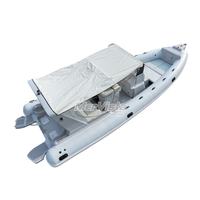 Bateau pneumatique de luxe en fibre de verre de 8,6 m, Hypalon, 28 pieds, yacht sportif avec coque en V profond pour la mer et les activités de plein air
