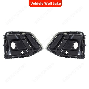 กรอบไฟตัดหมอก Audi Q5 ปี 2021-2024 สีดำ ABS ครอบกันชนหน้า ครอบกระจังหน้าล่าง - Product Image 5