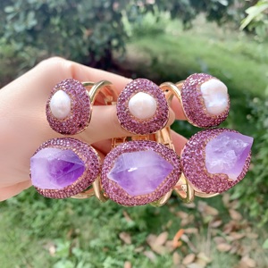 LS- C2546 <span class=keywords><strong>bracciale</strong></span> regolabile di design da indossare ogni giorno <span class=keywords><strong>bracciale</strong></span> di <span class=keywords><strong>perle</strong></span> genuine per le vacanze con braccialetto di ametista bel design - Product Image 3