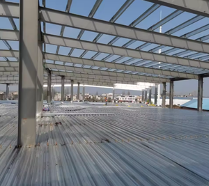 Estructuras de Acero Prefabricadas Modernas y Personalizables para Almacenes, Kits de Estructuras de Acero para Uso Comercial, Industrial y de Centros Comerciales - Product Image 3