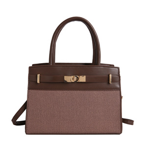 Bolso Bandolera de Mujer Estilo Coreano, Casual, Moderno, con Textura, Diseño de Letras y Cierre de Cremallera - Product Image 2