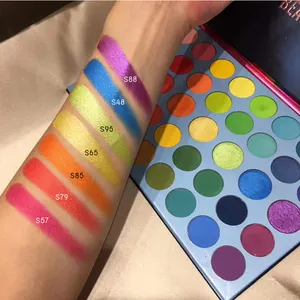 New Eyes Makeup Private Label Lidschatten-Palette Benutzer definiertes Logo High Pigment DIY Lidschatten