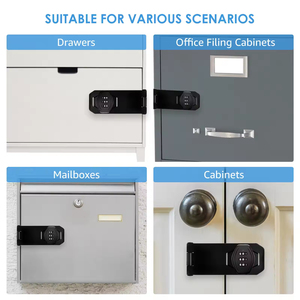 Serrures à combinaison mécanique en alliage de zinc de 3/4/6 pouces pour armoire de bureau et petite porte, <span class=keywords><strong>avec</strong></span> loquet rotatif - Product Image 4
