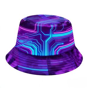 Chapeau Bob Vintage Art Abstrait Graffiti Imprimé Géométrique Coloré Casquette de Pêcheur Unisexe Streetwear Chapeau de Soleil pour Amateurs de Hip Hop - Product Image 5