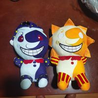 Nouveau 25cm Sun Doll Sundrop Fnaf Moondrop Clown Doll Plush Toy Doll