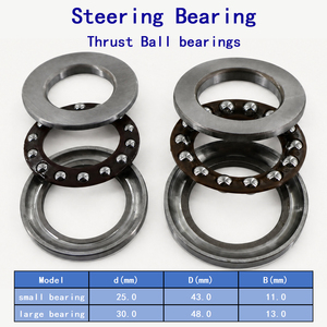 Rodamiento de dirección para motocicleta, juego de conos de dirección, 43mm 48mm DE, 25mm 30mm DI, para scooter Lingying - Product Image 1