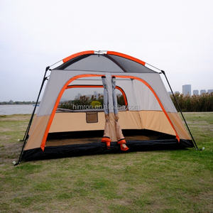 Tente <span class=keywords><strong>de</strong></span> <span class=keywords><strong>camping</strong></span> familiale d'extérieur <span class=keywords><strong>de</strong></span> style nouveau avec double porte, foyer, protection solaire intégrée, tissu Oxford, tente <span class=keywords><strong>de</strong></span> <span class=keywords><strong>parc</strong></span> - Product Image 4