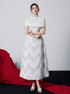 Nouvelle <span class=keywords><strong>Robe</strong></span> <span class=keywords><strong>Longue</strong></span> <span class=keywords><strong>Blanche</strong></span> en Dentelle Printemps-Été, Design Original, Taille Haute, Coupe Ajustée, <span class=keywords><strong>Robe</strong></span> <span class=keywords><strong>de</strong></span> <span class=keywords><strong>Soirée</strong></span> <span class=keywords><strong>de</strong></span> Luxe - Product Image 2