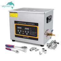Limpiador Ultrasónico Personalizado de 3-10L, Máquina de Limpieza Ultrasónica Comercial con Desgasificación para Boquillas de Impresoras 3D, PCB, Metal y Herramientas Dentales
