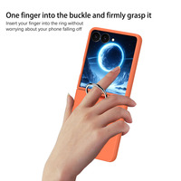 Étui pliable personnalisable avec anneau de maintien pour Samsung Galaxy Z Flip 8 7 6 5 4, plusieurs couleurs, coque de protection pour téléphone