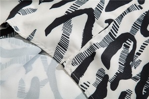 Camisa de Verano para Hombre, Tejida, Holgada, Delgada, Estampado Digital Hawaiano, Transpirable, Cuello Abotonado, Manga Corta, Casual, para Vacaciones en la Playa, para Parejas, OEM - Product Image 4