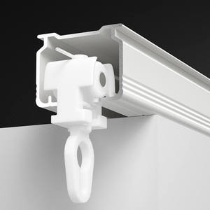 Manuel Hand Pull Rope System S Wave Curtain Track Curtain Stainless Steel S <b>Hook</b> <b>Clip</b> Curtain Rail Track - Product Image 4