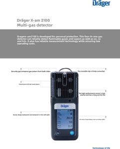 Germany Drager X-am5000 Portable Digital LCD Display Handheld Compound Gas Analyzer Rechargeable Lithium-Ion Battery 1 Year - Product Image 6