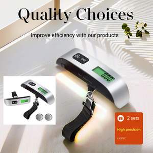 50kg LCD Digital <b>Scale</b> Portable Electronic Suitcase <b>Scale</b> with Handled Travel Bag Fish Hook Hanging Luggage <b>Scale</b> for <b>Kitchen</b> - Product Image 6