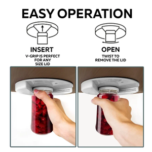 Ouvre-bocal sous l'armoire Outil de torsion JarOpener Easy Grip Gadgets à une main Sans effort pour dévisser le couvercle de toute taille - Product Image 6