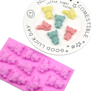 Khuôn làm bánh và sô cô la hình gấu Koala SHU XIN YZ-12, 1 chiếc, silicon, dùng một lần, chỉ rửa tay - Product Image 1