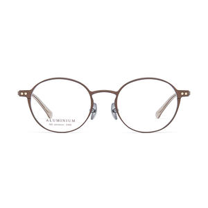 Montures de lunettes rondes en aluminium et magnésium Danyang 2482, légères, monture complète, unisexe, verres en résine - Product Image 1