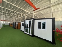 Conteneur modulaire extensible en acier préfabriqué avec fenêtre, maison préfabriquée pour usage commercial et bureau à domicile