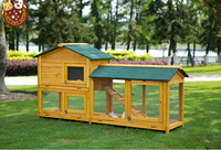 Casa de Madera para Conejos y Aves de Corral, Jaula para Animales Pequeños, para Jardín