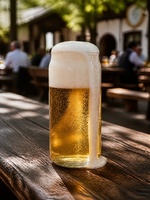 Verre à bière cristallin de 490 ml - Verre à bière en verre blanc de haute qualité pour brasserie, restaurant, bar et hôtel (vente en gros), sans plomb