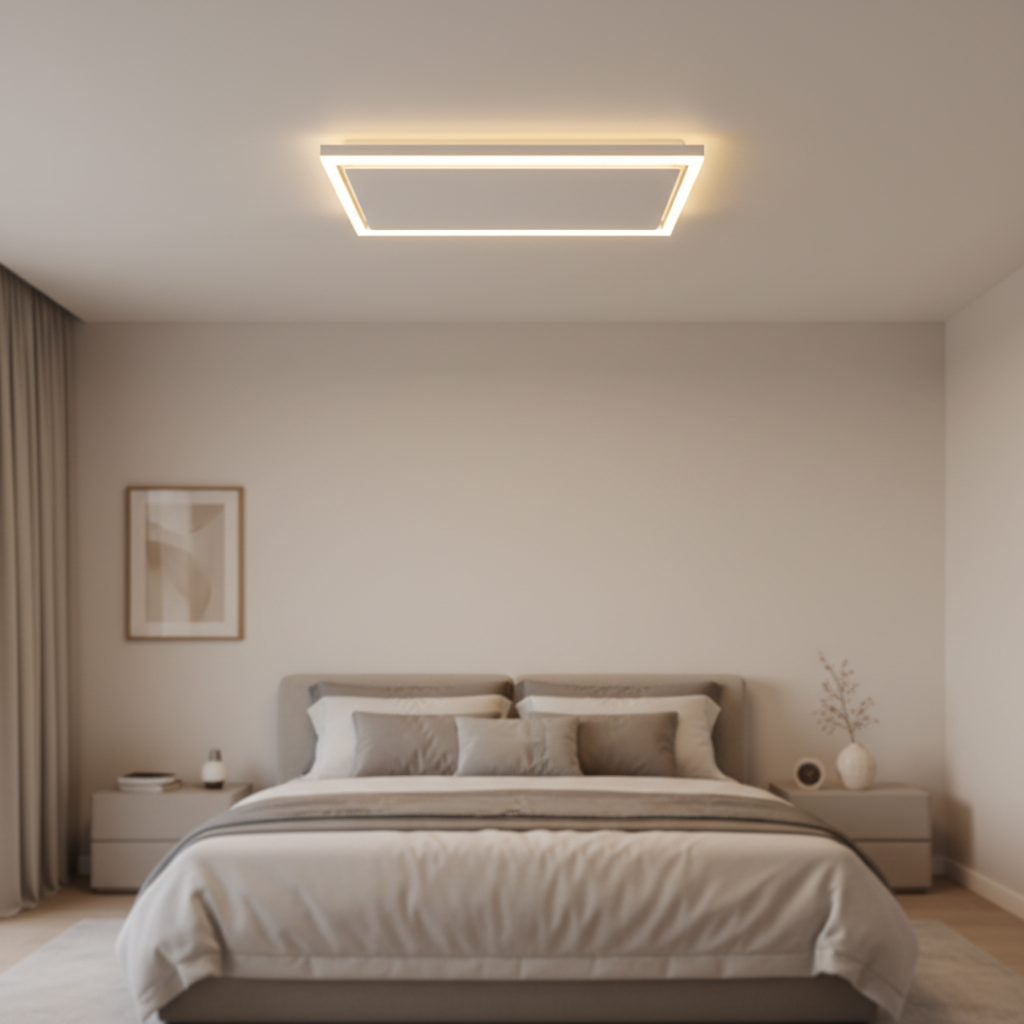 Factory WIFI Remote App Control Infrared Heater Panel LED Ceiling Light Two-in-One Heating Lighting Smart Control 9-17m