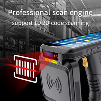 PDA UHF RFID y lector de código de barras escáner de código QR con IMEI y capacidad de lector de número de serie