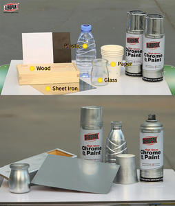 <span class=keywords><strong>Vernice</strong></span> <span class=keywords><strong>Spray</strong></span> AEROPAK <span class=keywords><strong>per</strong></span> modellazione in argento cromato ad asciugatura rapida <span class=keywords><strong>per</strong></span> superfici di lavorazione, inclusi modelli in tessuto, legno e metallo - Product Image 2