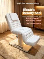 Table de soin esthétique Moolin pour salon de beauté et spa, lit de cils de luxe avec mécanisme de levage électrique
