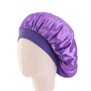 Bonnets en satin personnalisables pour femmes, doux, respirants, élastiques, larges, pour toutes les saisons, pour dormir ou pour les soirées, vente en gros - Product Image 2