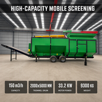 2026 Nouvelle Cribleuse Mobile Portable à Tambour pour Terre Brute, Compost et Déchets de Construction