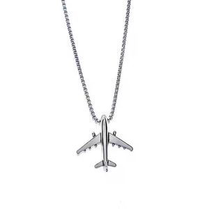Collier pendentif papillon hip-hop personnalisable <span class=keywords><strong>en</strong></span> acier inoxydable unisexe, ne ternit pas, maillons personnalisés, plaqué argent, tendance, <span class=keywords><strong>pour</strong></span> le <span class=keywords><strong>voyage</strong></span> - Product Image 4