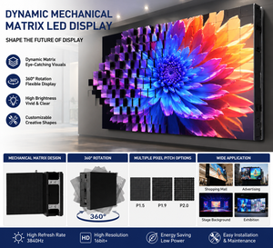 Matriz Mecánica Dinámica LWD, Pantalla LED Retráctil Personalizada, Exterior, IP65, Impermeable, Color Completo, SRGB 95%, P1.5/P1.9/P2 - Product Image 3