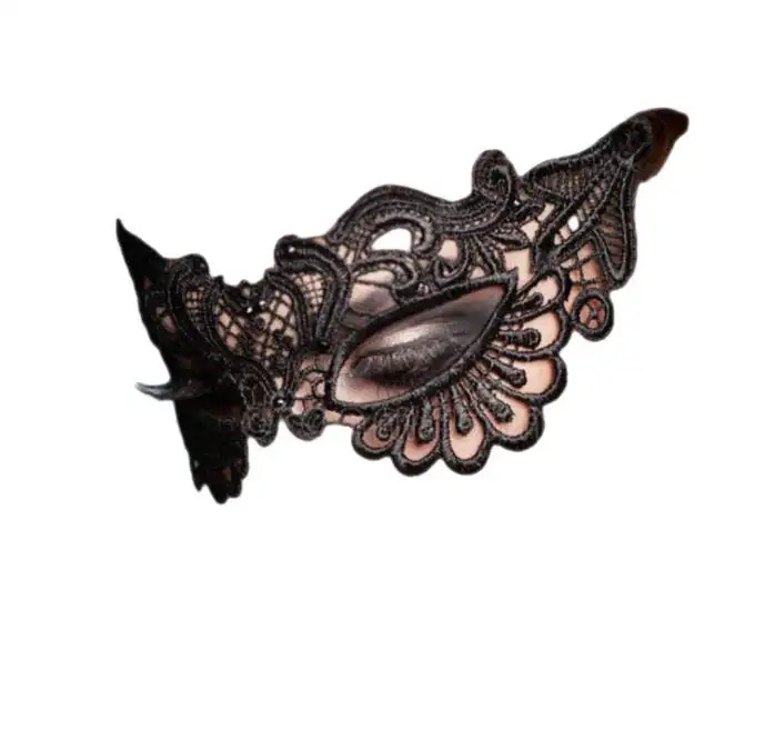Кружевная маска для выпускного Соблазнительная Женская маскарадная Венецианская маска наряд для карнавала вечеринки реквизит для Бала Черный Золотой Серебряный