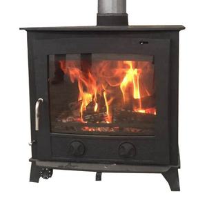 Poêle <span class=keywords><strong>à</strong></span> <span class=keywords><strong>bois</strong></span> multi-combustibles <span class=keywords><strong>20</strong></span> <span class=keywords><strong>kW</strong></span> avec chaudière arrière, autoportant, noir mat, verre résistant aux hautes températures pour le chauffage central - Product Image 5