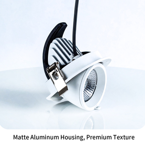 Projecteur LED orientable à 360 degrés 12W 20W 25W 35W 40W 60W, Downlight LED COB réglable, Lampe à trompe d'éléphant - Product Image 1