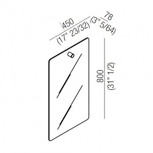 Espejo de baño Agape Dot Line - Product Image 3
