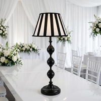 Abat-jour de luxe en métal blanc et noir, design moderne, personnalisés par l'usine Saixin, pour la décoration d'événements