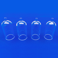Tube de quartz personnalisé à fond semi-circulaire et fond rond