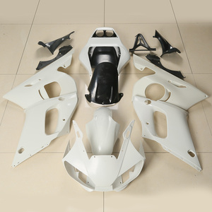 Kit Carene in ABS XINMATUO, Set Carrozzeria <span class=keywords><strong>Non</strong></span> Verniciato per Yamaha YZF-R6 1998-2002 YZFR6, Parti Moto XF-4062-W - Product Image 3