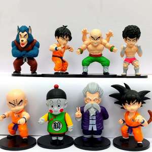 Set di Statuette Stile Dragon Ball Q con Goku, Krillin, Maestro <span class=keywords><strong>Roshi</strong></span> e Giocattoli Collezionabili in PVC con Basi per Regalo ai Fan - Product Image 6