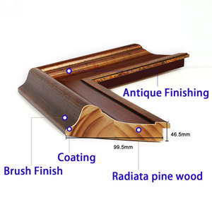 Vente en gros de cadre de <span class=keywords><strong>toile</strong></span> de <span class=keywords><strong>photo</strong></span> traditionnel en bois de pin massif personnalisé moulage de cadre de peinture de grande taille pour mur - Product Image 3