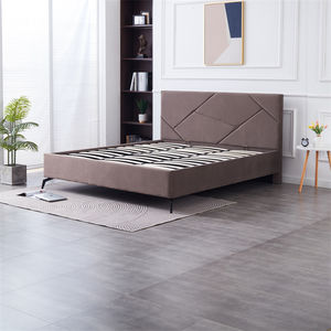 <span class=keywords><strong>Lit</strong></span> plateforme moderne rembourré marron, gris, rose, beige, taille Queen, avec rangement à vérin à gaz, vente en gros simple - Product Image 5