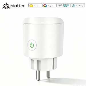 Enchufe Inteligente Matter con WiFi para la UE, 16A 3520W, con Monitoreo de Energía, Medidor de Consumo, Control por Voz, Compatible con Alexa y Google <span class=keywords><strong>Home</strong></span> - Product Image 1