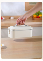 Nouvelle boîte à lunch électrique portable, mini-cuiseur à riz pour voiture et maison, avec fonction de maintien au chaud, en acier inoxydable 304, économe en énergie