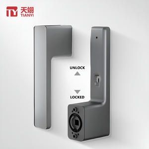 Cerradura Moderna y Silenciosa para Puerta de Madera, de Aleación de Zinc Ecológica, Color Negro, con Llave, para Muebles de Dormitorio y Hoteles - Product Image 3