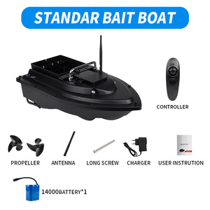 JINGEE BCF18 <span class=keywords><strong>Bateau</strong></span> à appât télécommandé sur mesure, grande capacité, livraison d'appât avec crochet, portée 600m, capacité de charge 2kg, en plastique, pour la pêche en <span class=keywords><strong>mer</strong></span> - Product Image 4