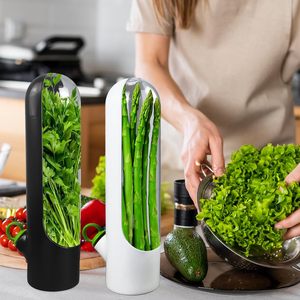 กล่องเก็บสมุนไพรสำหรับตู้เย็น กล่องใส่ผักชีสำหรับตู้เย็น กล่องเก็บสมุนไพรสด กล่องจัดระเบียบผักในตู้เย็น - Product Image 5